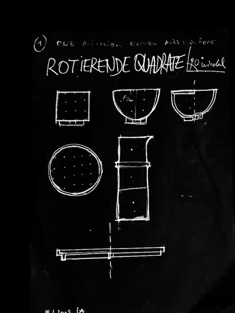 Mockup for Edition Mies van der Rohe tableware