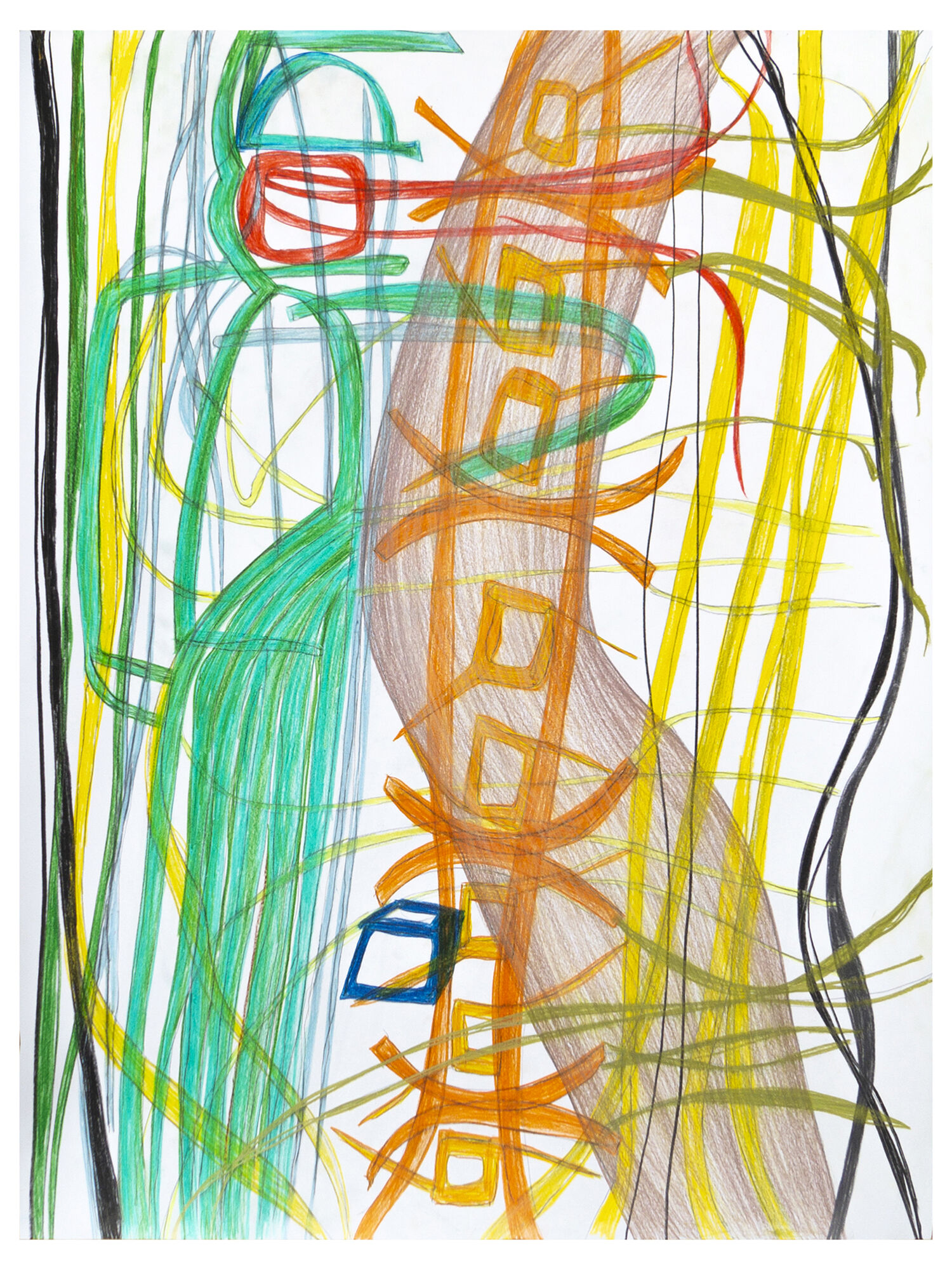 INDUSTRY 2.0 | Uli Aigner 2024 | 65 x 49 cm | Colored pencil on paper | Photo: Tom McCallie