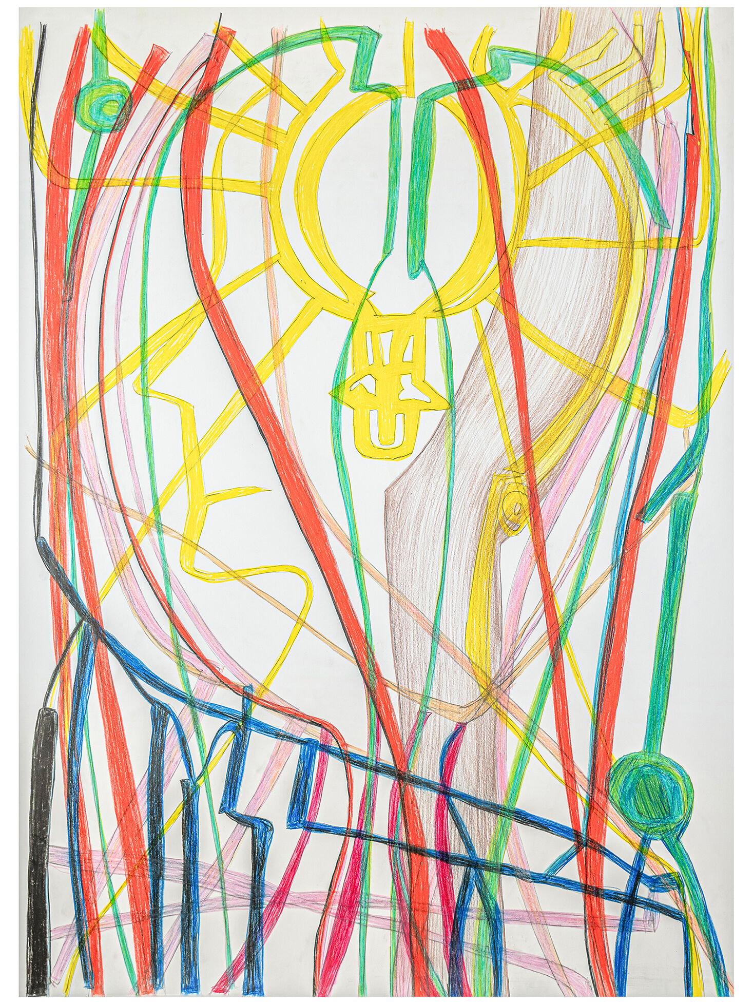 INDUSTRY 5.0 | Uli Aigner 2024 | 90 x 66 cm | Colored pencil on paper